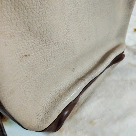 Vtg 70s/80s Genuine Leather Dooney&Burke Cottagecore Cinch Bucket Shoulder Bag - Picture 13 of 15